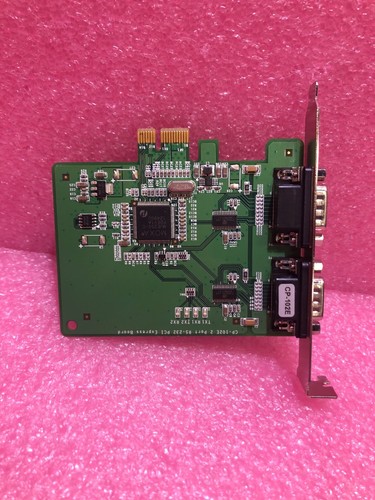 MOXA CP102-E  2-PORT RS-232 PCIE X1 SERIAL CARD - Picture 1 of 3