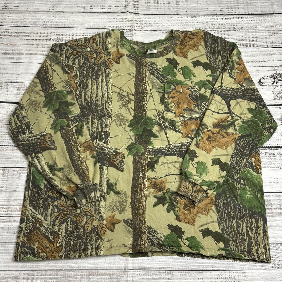Vintage Jerzees Outdoors 3X Realtree Camo Long Sleeve Shirt Vintage Jerzees Outdoors 3X Realtree Camo Long Sleeve Shirt