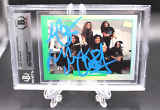 TESTAMENT BAND SIGNED 1991 BROCKUM ROCK CARD #48 BECKETT AUTOGRAPH CHUCK ALEX+ TESTAMENT BAND SIGNED 1991 BROCKUM ROCK CARD #48 BECKETT AUTOGRAPH CHUCK ALEX+