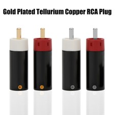 4PCS Audio RCA Plug Gold Silver Plated High-end Aluminum Alloyr RCA Connectors