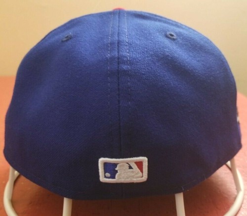 Chicago Cubs MLB New Era Blue 2016 Postseason Team Logo 8 inches Fitted Cap - Picture 4 of 5