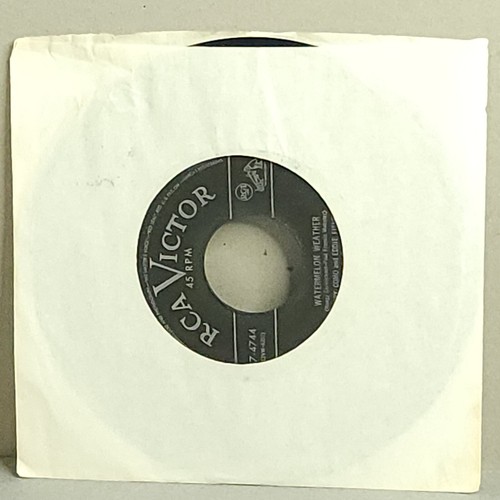 Perry Como Eddie Fisher Watermelon Weather Maybe Vinyl Record 1952 Jazz 45 VG - Picture 6 of 6