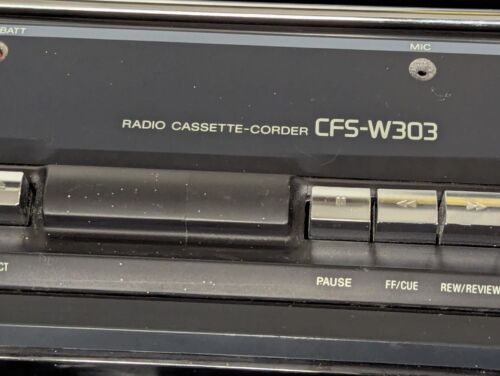 Sony CFS-W303 Radio Cassette Boombox Cinta de Doblaje De Colección 1989 Funciona Ver Fotos - Imagen 6 de 6