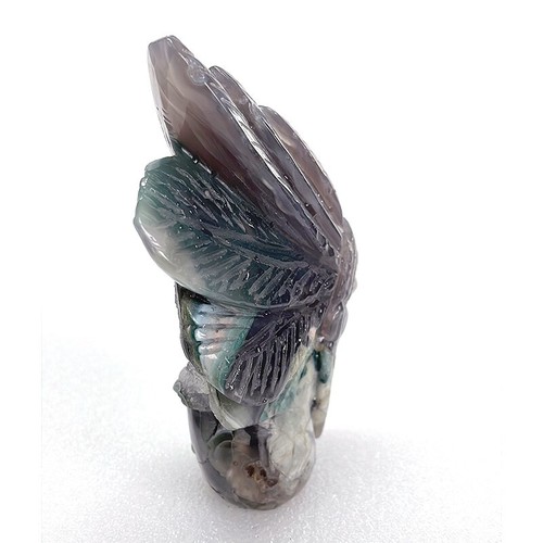 4.7" Crystal Carved Agate Indian Chief Skull, Realisti -Skull Home Decoration - Imagen 7 de 8