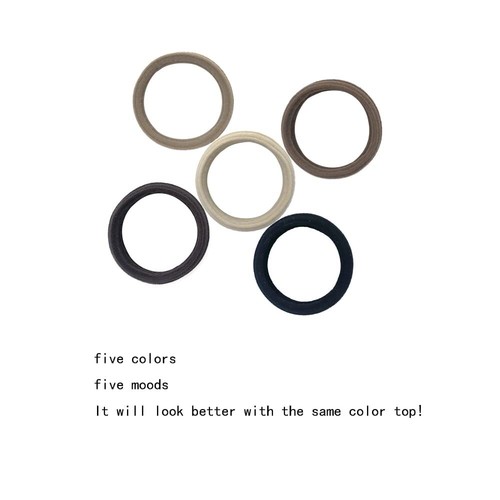 Elastic Thick Hair Ties Brown Black Ponytail Holders Scrunchies Extra Pain-Fr... - Picture 3 of 7