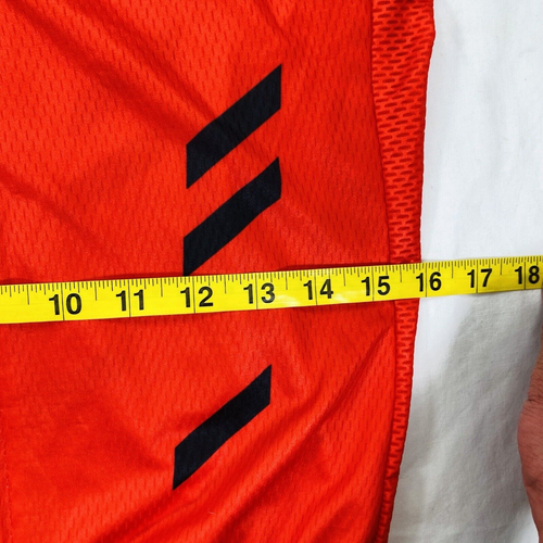 Shimano Cycling Jersey Red Long Sleeve Full Zip S M Mens Pockets Mesh Lined 38" - Picture 8 of 15