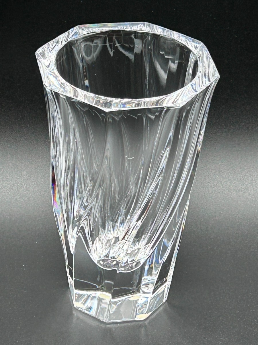 Sweden Orrefosのクリスタルガラスの置き物 Large Orrefors Crystal MAYFLOWER Daisy Bowl Jan Johansson