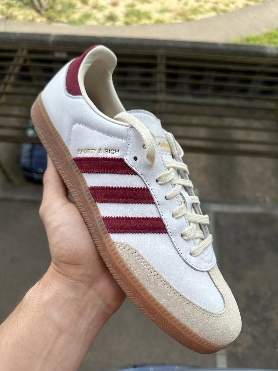 Sporty & Rich × adidas Samba OG adidas Sporty & Rich x Samba OG White Bold Gold for Sale