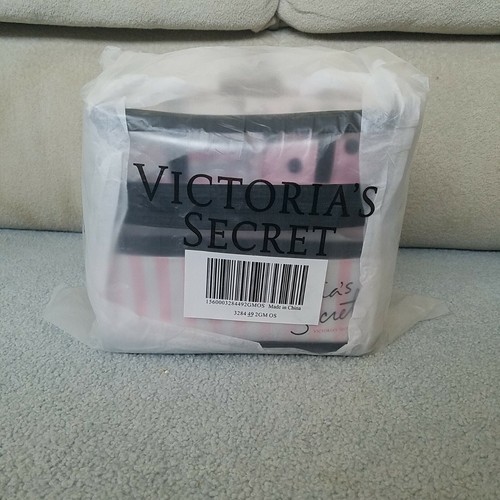 NEU Victoria's Secret 4-teiliges Make-up Zug Koffer Set Heritage rosa Streifen - Bild 6 von 6