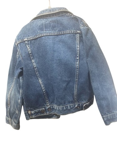 Vintage Young Lion Trucker Jean Jacket Kids Size 10 - Picture 2 of 10