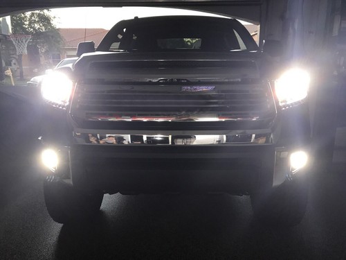 4pc Faros LED Bombilla Hi/Lo + Luces Antiniebla Para For 2012-2015 Toyota Tacoma - Picture 11 of 12
