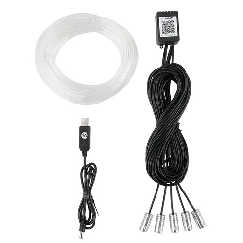 6m RGB Car APP Remote Music Control Atmosphere Interior Ambient LED Strip Lights - Picture 9 of 10