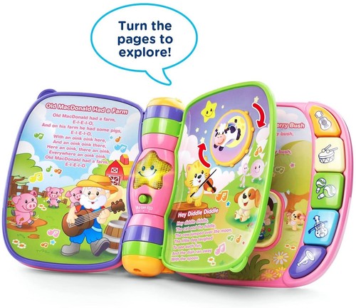 VTech Musical Rhymes Book (Frustration Free Packaging), Red - Picture 4 of 7