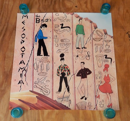 B-52'S - MESOPOTAMIA - ORIGINAL ROLL ROCK PROMO POSTER (1982)