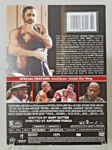 Southpaw (DVD, 2015, Widescreen, Slip Cover) Rachel McAdams New Sealed - Picture 2 of 4