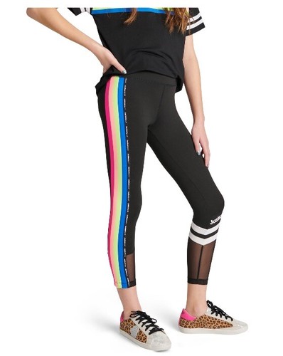 Justice Girl L (10-12) Sport Legging, Mesh Ankles, W/4 Stripes New With Tag - Picture 2 of 24