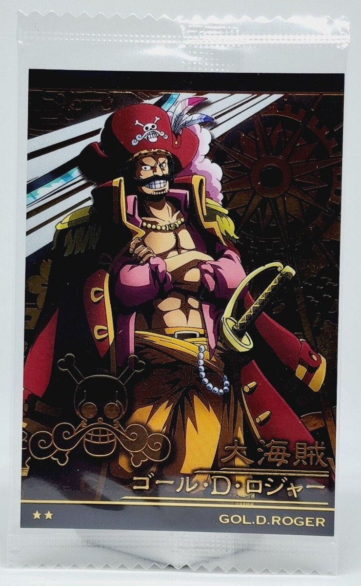 One Piece Wafers Card Gol D Roger No.8-04 R Anime No opened japanese