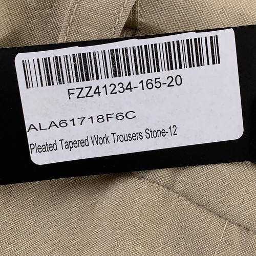 Boohoo Women's Size 8 Stone Khaki Flat Front Pocket Tapered Leg Pants NWT *Flaw - Picture 3 of 11