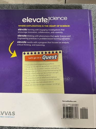ELEVATE SCIENCE, PHYSICAL, TEACHER EDITION, 9780328948697, By Zipporah Ed.d. - Picture 2 of 2