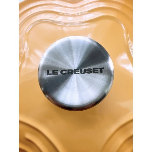 Le Creuset Flor Cocotte 20cm Perilla Plata Hierro Fundido Amarillo Miel con Ramkan de J - Imagen 4 de 7