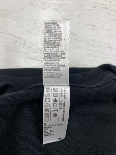 American Apparel Sustainable Collection USA MADE Vneck Tee 100% cotton Black XL - Picture 5 of 6