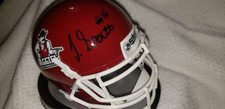 JALEEL SCOTT NEW MEXICO AGGIES  SIGNED MINI HELMET W/COA 