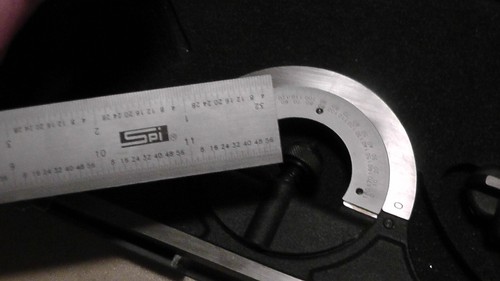 SPI 4 Piece, 12" Combination Square Set 1/16, 1/32, 1/64 & 1/8" (4R) Grad., Used - Picture 8 of 14