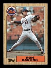  75 Ron Darling 12 Mets 1987 Topps Baseball Sports Trading Card 