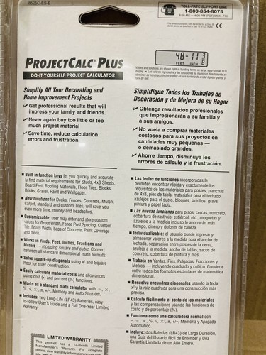 NEW ProjectCalc Plus Project Calculator Calculated Industries Model 8525 NIP - Picture 5 of 9