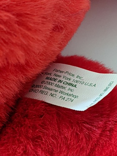 Mattel Tickle Me Elmo Surprise Stofftier Plüschtier Sesamstraße Muppets 2000 - Bild 5 von 7