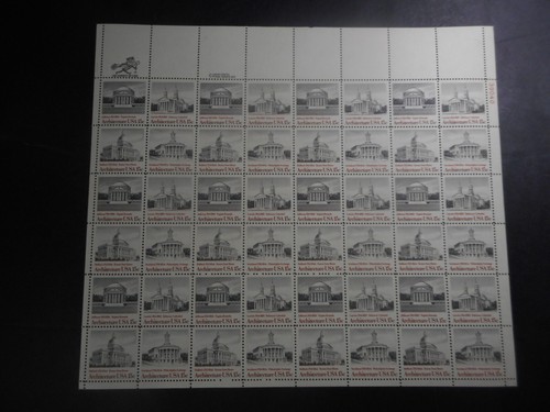 Scott 1779-82, 15 cent, American Architecture, Sheet