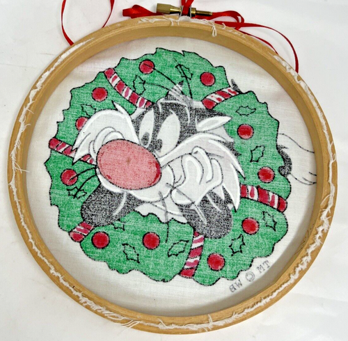 Vintage 1999 Homemade Christmas Ornament *Looney Tunes* Sylvester the Cat - Picture 10 of 11