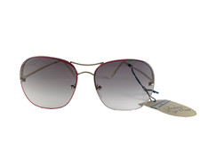 VINTAGE RENAULD OVERSIZED SEMI RIMLESS GREY GRADIENT LENS 1970 SUNGLASSES