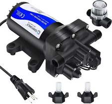 TDRFORCE RV Pump Pressure Booster Pump 115V 75 PSI 5.5GMP for RV Garden Yacht