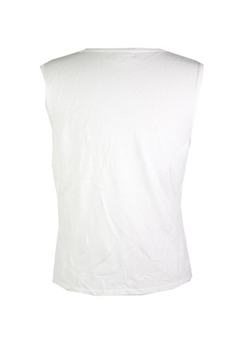 Calvin Klein White Solid Sleeveless Top 2 - Bild 2 von 3