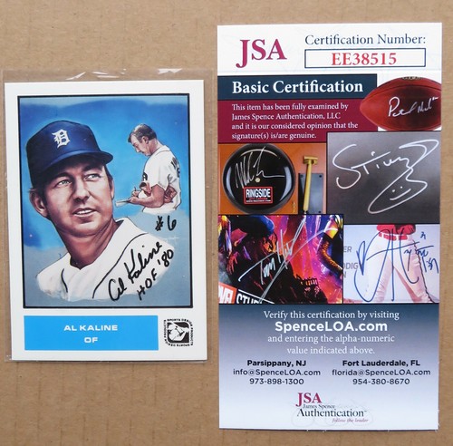 Detroit Tigers Al Kaline Auto Signed 1984 Sports Design #12 JSA COA - Picture 2 of 4