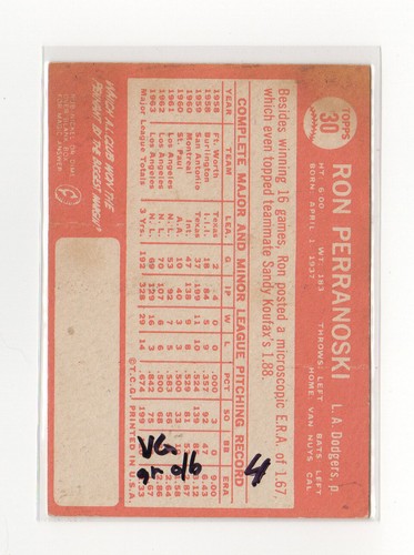 YOU PICK - 1964 Topps Singles #1 - #160 VINTAGE ROOKIE RC STAR HOF 712 - Picture 19 of 63