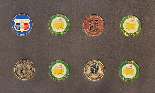 Alle Arnold Palmer Major Championships plus US Amateure Golfball Marker 8 Stück