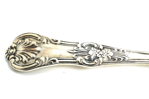 Antique Victorian London Sterling Silver Master Butter Knife, 1855, King Shell - Picture 6 of 8