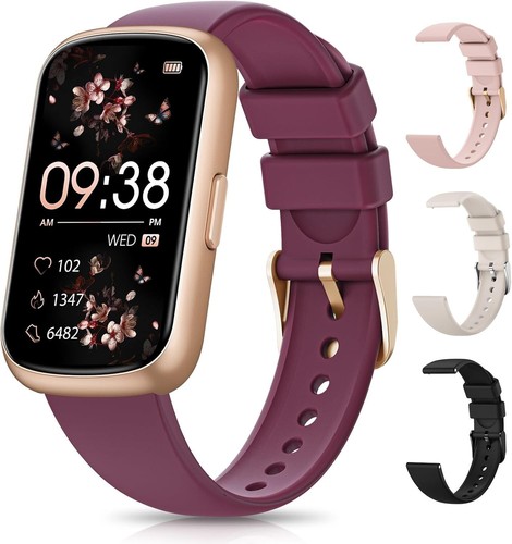 Stylish Fitness Tracker for Women/Men - Heart Rate & Sleep Monitor, 1.47" HD - Photo 3 sur 10