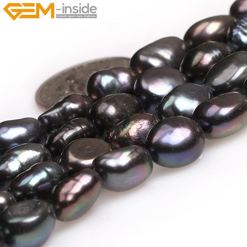 Freshwater Pearl Gemstone Rice Loose Beads For Jewelry Making 15" 5-6x6-8mm - Picture 123 of 196
