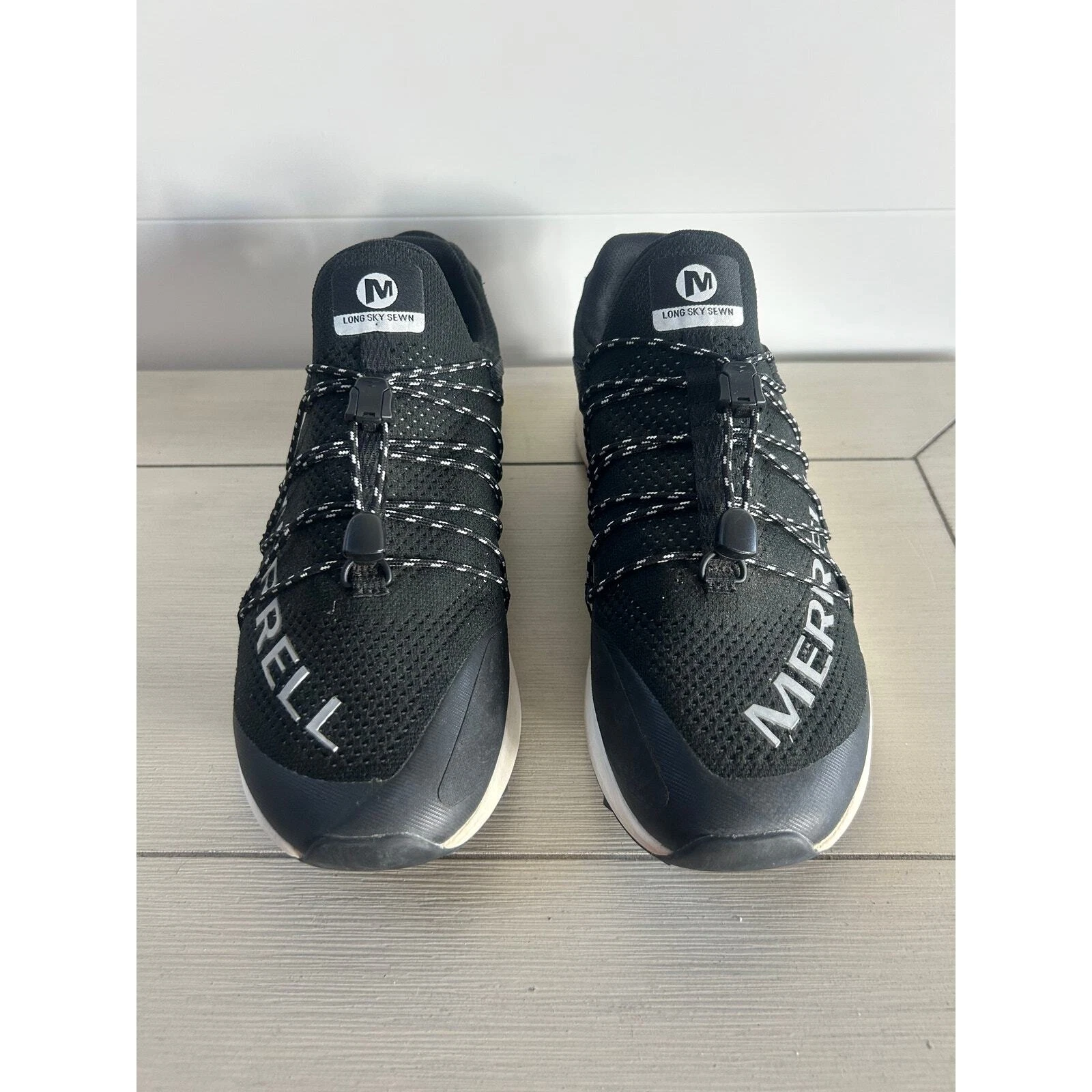 merrell long sewn slip on running mega grip shoes