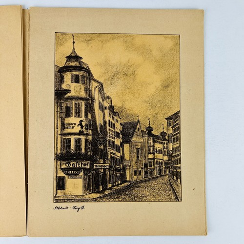LINZ/D O.Öeterreich 8 Kreidezeichnungen Von A Weigl - 8 DRAWINGS/PRINTS FOLDER - Picture 4 of 10