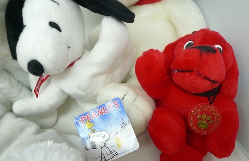 Peluche Snoopy PELUSH grande lotto 5 cani Clifford Husky vintage - Foto 4 di 6