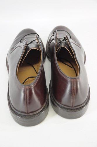 New Shell Cordovan Handmade Bostonian Plain Toe Blucher PTB Dress Shoes 12A - Picture 3 of 12