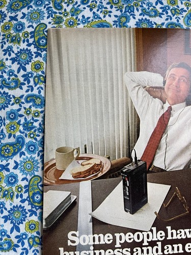 Vintage 1981 Sony Cassette -Corder Print Ad Portable - Picture 4 of 7