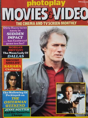 PHOTOPLAY FEB 1984  CLINT EASTWOOD, SUDDEN IMPACT, JENNY AGUTTER, BROOKE SHIELDS