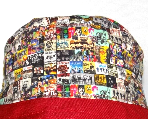 The Beatles Bucket Hat Floppy Sun Shade Rock Band Unisex Red Black Reversible - Picture 17 of 17