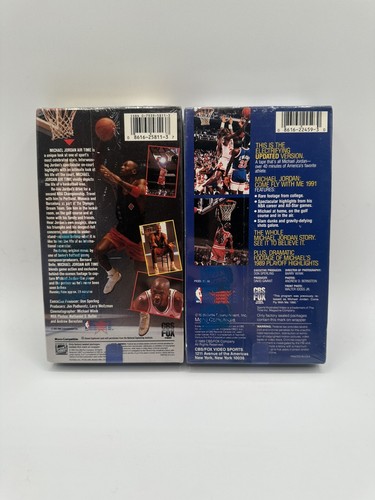 Michael Jordan Come Fly With Me & Air Time VHS 1990 FACTORY SEALED W/ Watermarks - Picture 2 of 4