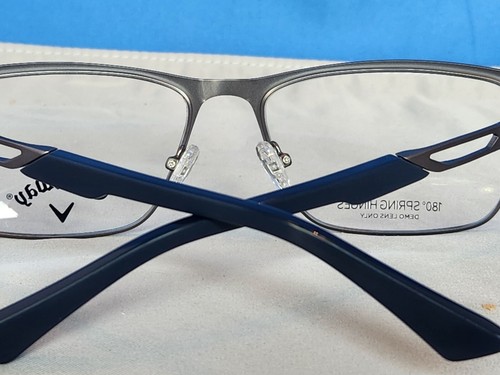Nuevo marco de gafas Callaway para hombre Ladera Gunmetal 58-17-145 - Imagen 10 de 16